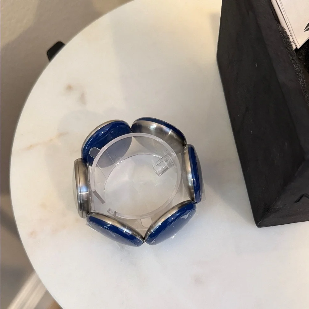 Noxin Blue and Silver and Blue Cuff watch. NWOT